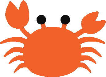 読者の足元をちょこちょこと横切るタイの砂浜の蟹。遊び心を動的に演出